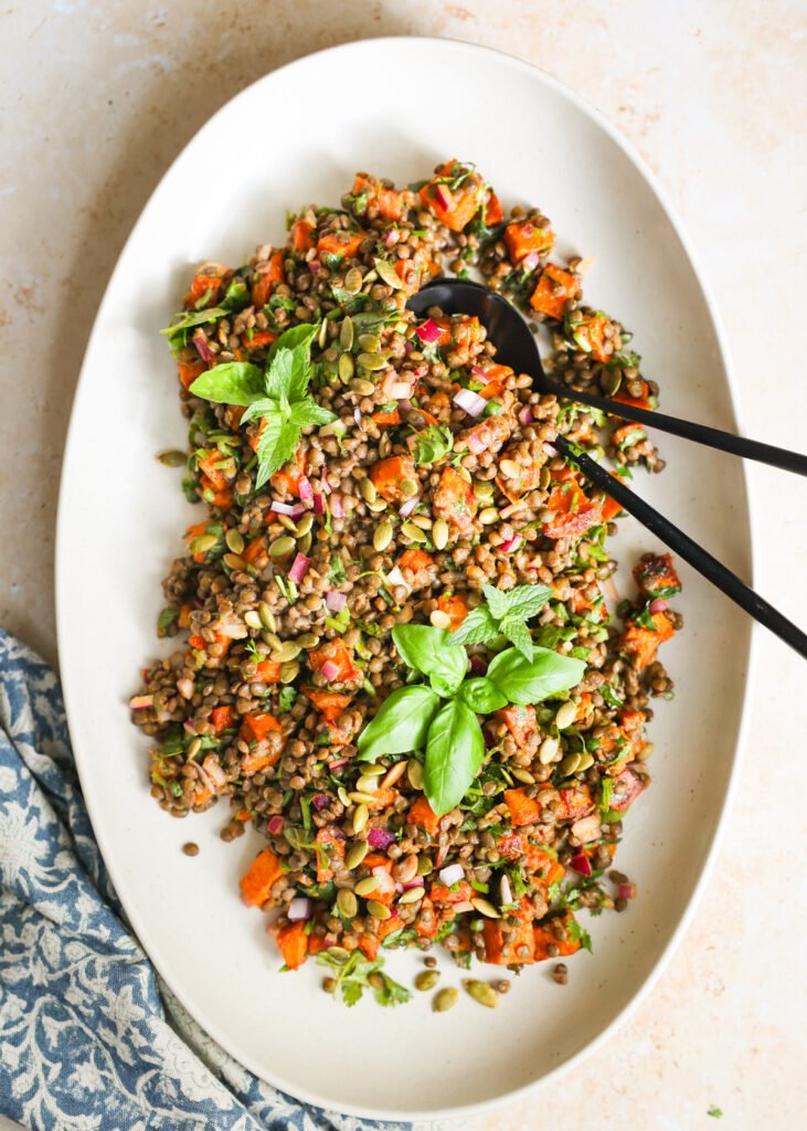 Spicy Lentil Salad for an Energetic Lift